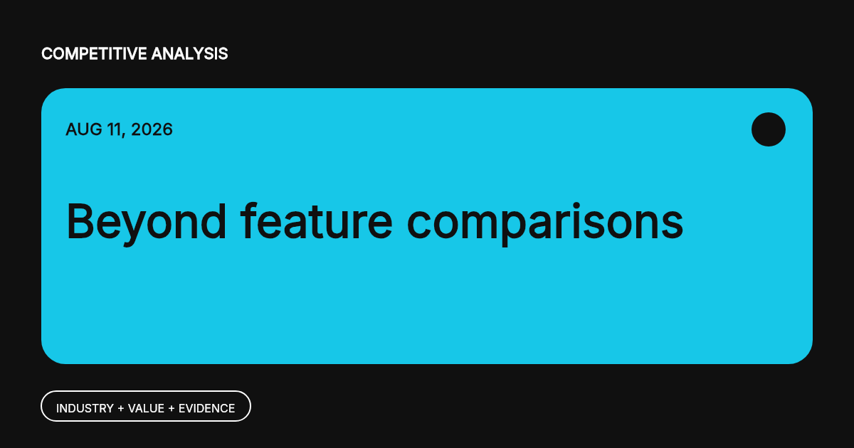 Competitive Analysis: Traditional Research vs AI Tools