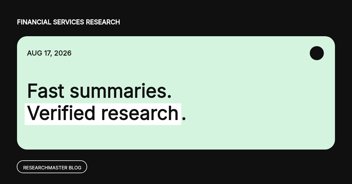 ResearchMaster AI vs Google Gemini: Fast Summaries vs Verifiable Research