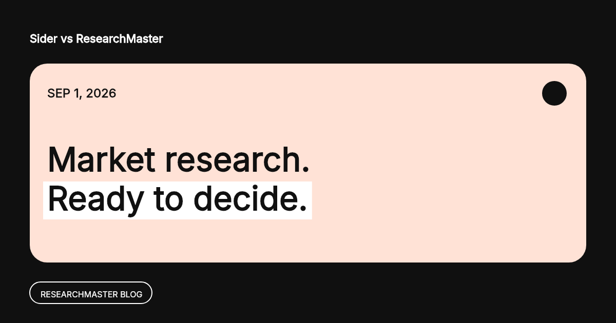 Sider vs ResearchMaster AI: Market Survey Techniques for U.S. AI Users