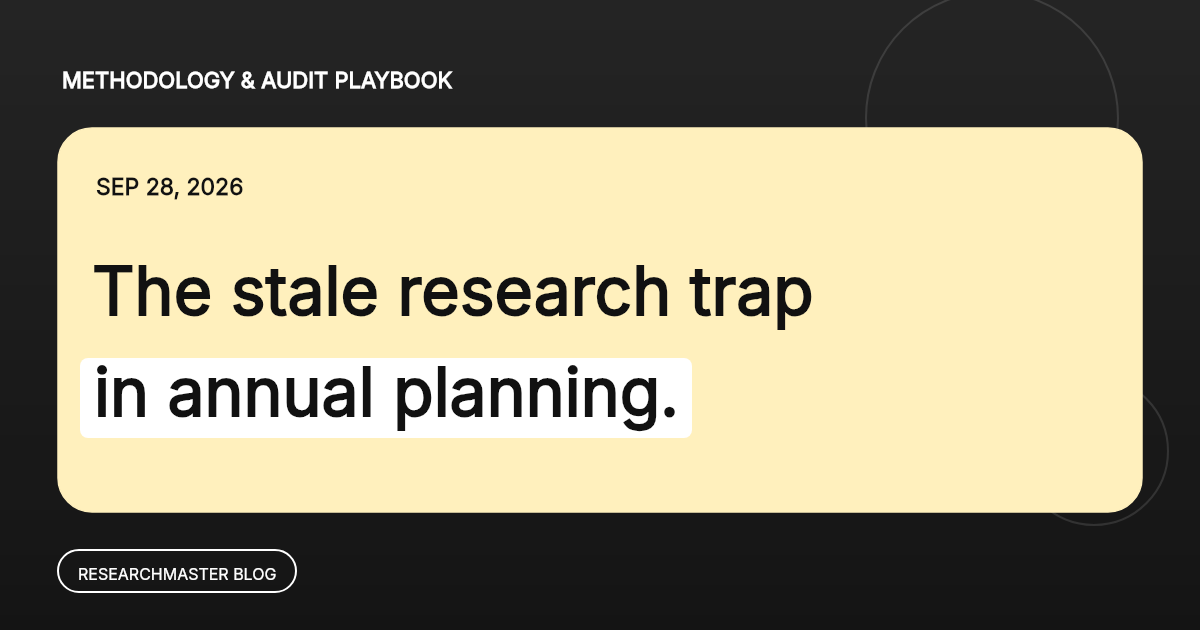 How Often Should You Update Market Research? A Practical Guide for Growing Businesses